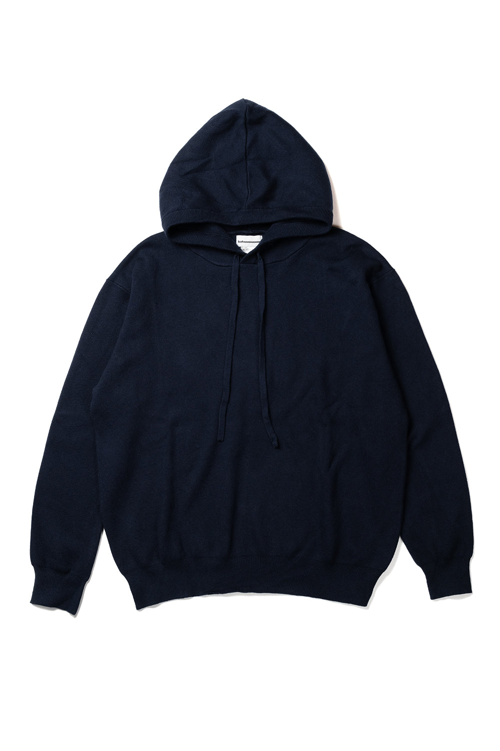 12G smouth knit hoodie