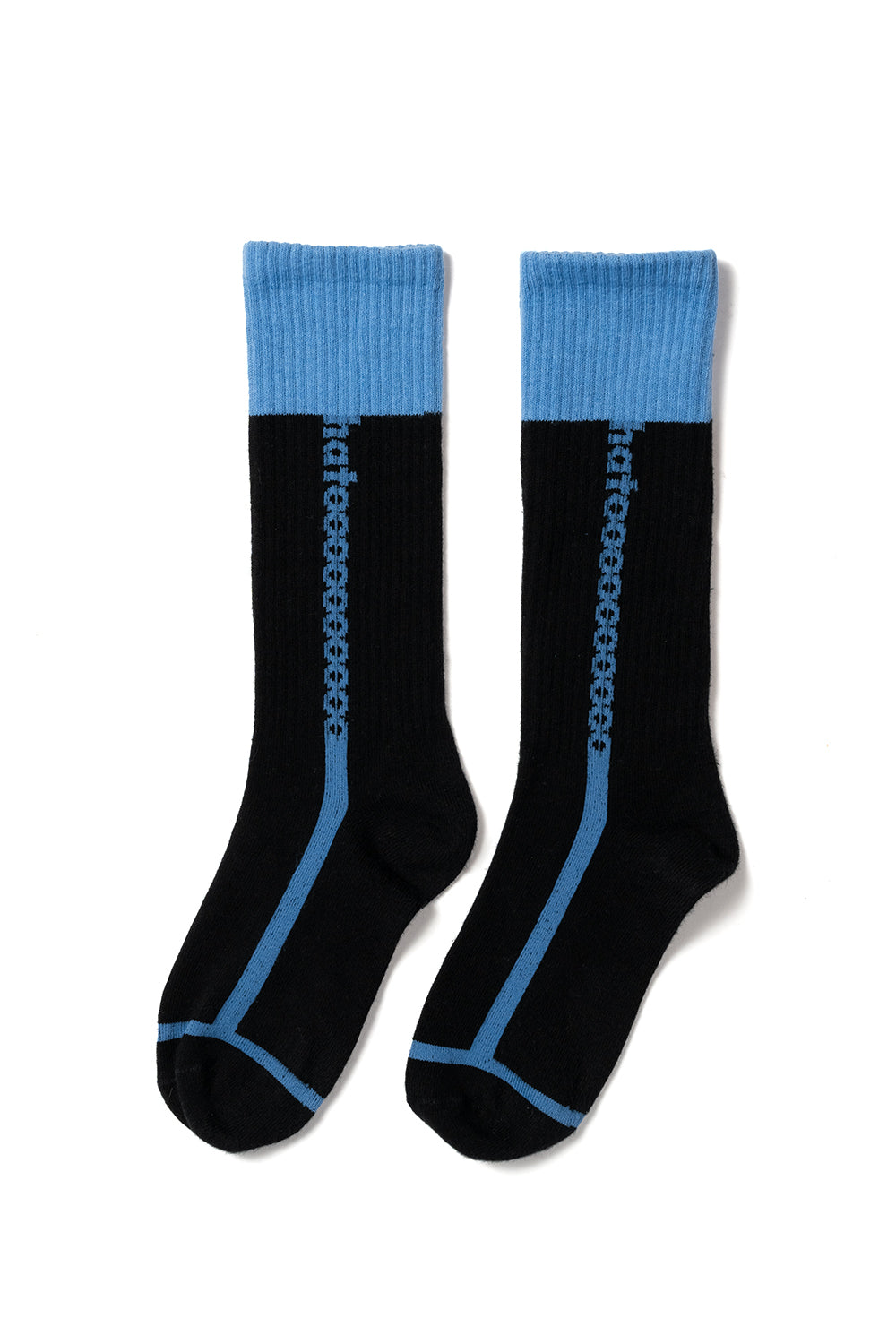 Multi color line logo socks