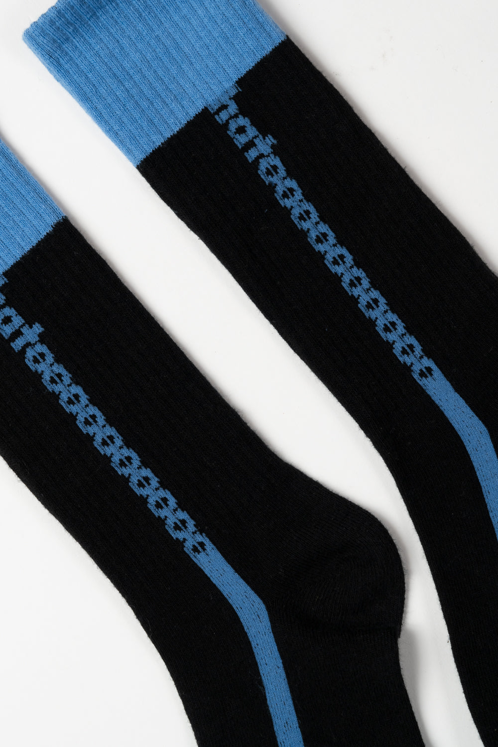 Multi color line logo socks